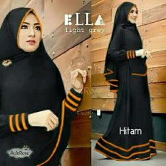 Gamis / Baju / Pakaian wanita Muslim Syfarose Syari Hitam
