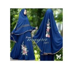 Gamis / Baju wanita Muslim Mayra Syari biru