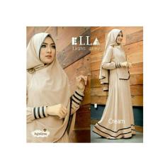 Gamis / baju wanita Muslim Syfarose Jumbo Syari cream
