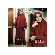 Gamis / baju wanita Muslim Syfarose Jumbo Syari maroon