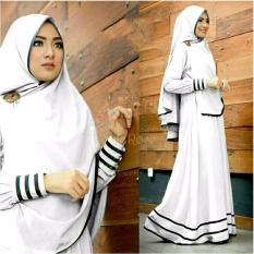 Gamis / Baju Wanita Muslim Syfarose Syari Putih