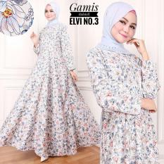 Gamis Best Seller / Gamis Baloteli Bunga Elvi No.3 (No Pasmina)