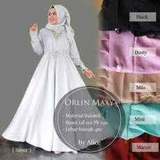 Gamis Polos Baloteli Orlin Dress RealPict - Gamis Pesta Model Payung