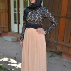 Gamis Brukat - Gamis Syari Brokat - Dress Brukat - Gamis Pesta