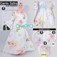Gamis Bunga Safira | Bahan Maxmara | Amera Muslim Outfits