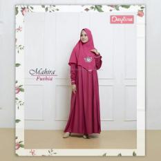 Gamis Daylina Mahira Dress Fushia - Hijab Kerudung Khimar Jilbab Syari