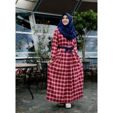 Gamis Dewasa Nibras NB 122 Biru Merah