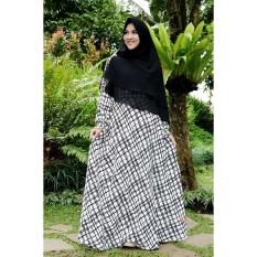 Gamis Dewasa Nibras NB 123 Hitam Putih