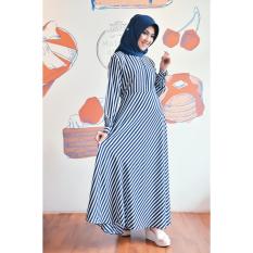 Gamis Dewasa Nibras NB 128 Hitam Dongker Marun
