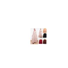 Gamis Deyya Dress Ori Morist Longdress Maxi Wolpeach