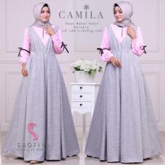 gamis dress kombinasi kaos camila busui /gamis ibu menyusui