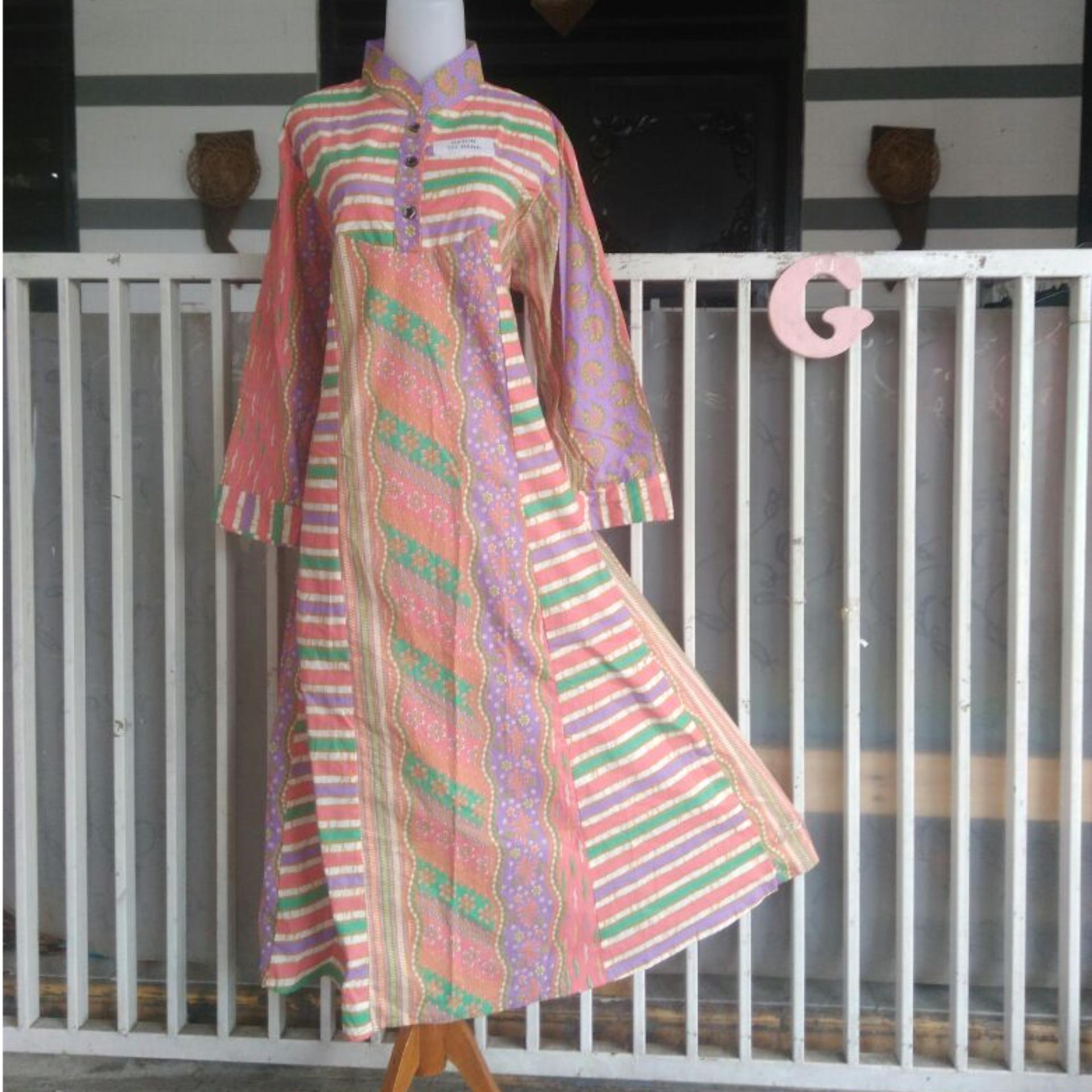 Gamis Hana Batik Hap Model Lengan Lonceng (Busui Ok)