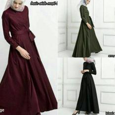 Gamis Hitam Polos / Dress Busui Murah / Baju Menyusui :Basic Wide Maxi