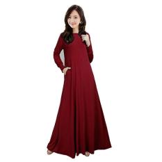 Baby Talk Club Gamis Jersey Polos Long Dress - Gamis Tangan Panjang Wanita Dewasa Gamis polos Jersey Resleting Depan Busana Muslim Wanita Gamis Murah Baju Lebaran Baju Pesta