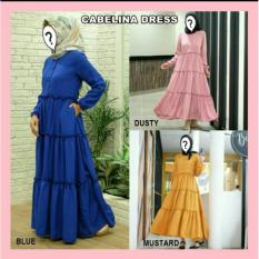 Gamis Kaftan Abaya Dress Muslimah Syar'i Hamil MIMUMOO Cabelyna