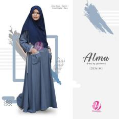 Gamis Katun Supernova Simple Untuk Harian Alma Dress - Denim