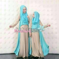 Gamis MTF Couple Syari Mom Kid Hawwa Aiwa Cream