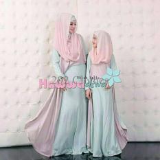 Gamis MTF Couple Syari Mom Kid Hawwa Aiwa Mint
