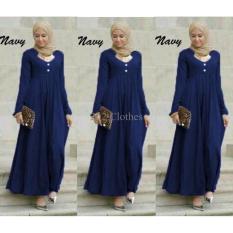 Gamis MTF Zoya Navy Maxi
