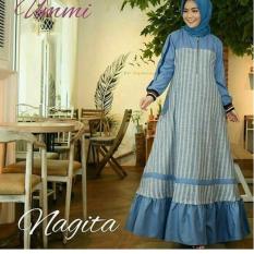 Gamis Nagita Salur Blue