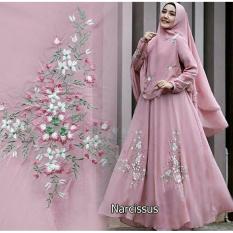 Gamis Narcissus Syari Dusty Pink