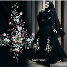 Gamis Narcissus Syari Hitam