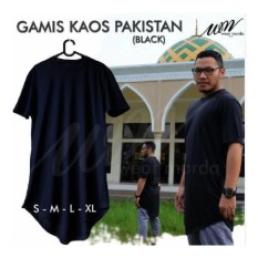 Gamis Pakistan Pria Bahan Kaos seperti Jubah Arab bisa jadi Baju koko