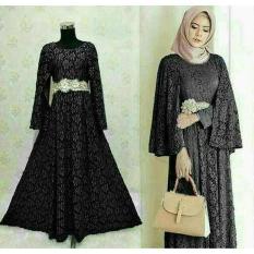 GAMIS PESTA BROKAT / BAJU MUSLIM WANITA / GAMIS SYARI MODERN Terlaris