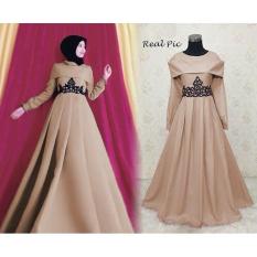 GAMIS PESTA NIARA BAJU MUSLIM WANITA GAMIS SYARI HIJAB MODERN - PRODUK LOKAL