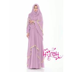 Gamis Pesta Syari Lebaran Mewah Elegan Soft Purple Ungu Lavender
