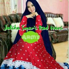 Gamis Polkadot Kotak Kotak