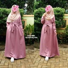 Gamis Polos Balotelli Busana Muslimah Busui Vinolia Ori Naura