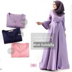Gamis Polos Busui / Baju Menyusui / Grosir Hijab Murah: Eledy Dress