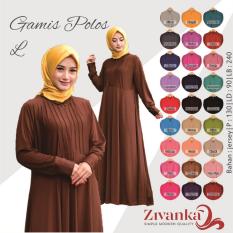 Busana Muslim Gamis Polos Jersey Size L
