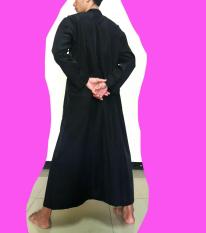 Gamis pria hitam polos gamis pria jubah arab