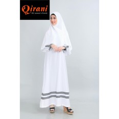 Gamis Qirani Mawar 55 Putih / Gamis Syari