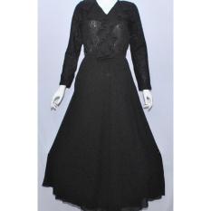 Gamis Rimpel sifon Brokat Balibaju