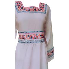 GAMIS SIFON BORDIR PREMIUM PUTIH