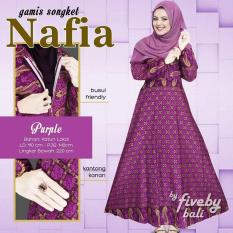Gamis Songket Nafia - Purple