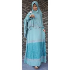 Gamis Syar'i Jersey Iwakuni Renda Blok GI9376