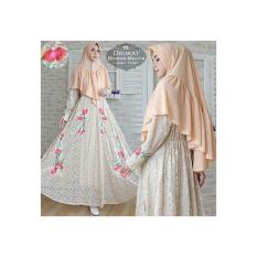 Gamis Syar'i Muslimah Brukat Mecca