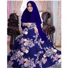 gamis syari evania katun jepang plus khimar