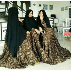 gamis syari model baru/pakaian muslimah baju gamis leopart