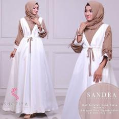GAMIS SYARI MURAH TSHANDRA PUTIH / BAJU MUSLIM / GAMIS BARU / LONG DRESS / DRESS MUSLIM / GROSIR