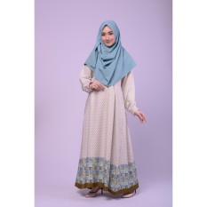 Gamis Syari Nibras NS 34 Kuning Marun Ungu