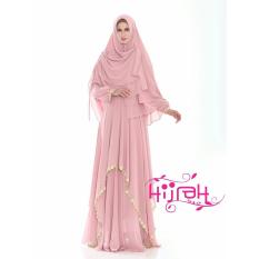 Gamis Syari Pesta Lebaran Kondangan Pink Salem