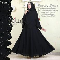Gamis Syari Polos Wanita Aurora - Busana Muslim Wanita Baju Muslim Wanita