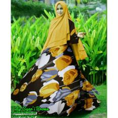 GAmis Syar'i Tulip Satin Brown