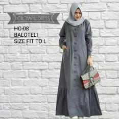 Gamis Syari Wanita Crown Maxy Dress Baju Gamis Murah