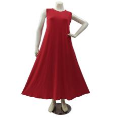 Gamis Tanpa Lengan Bahan Jersey Polos